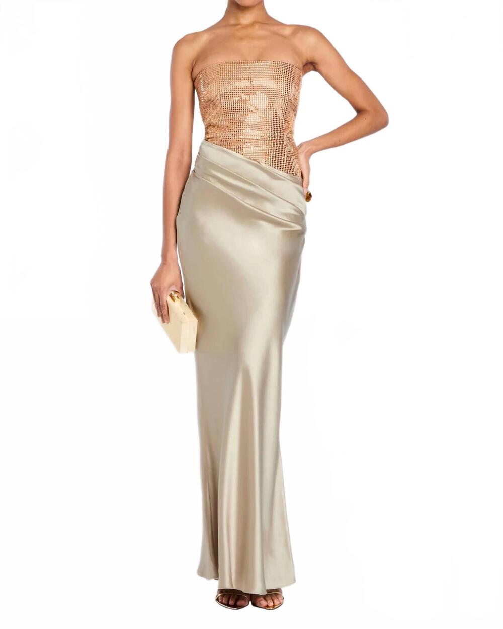 NEW RETROFETE alexandra dress in latte